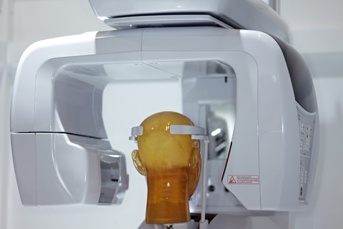 Cone Beam Tomography machine with dummy head