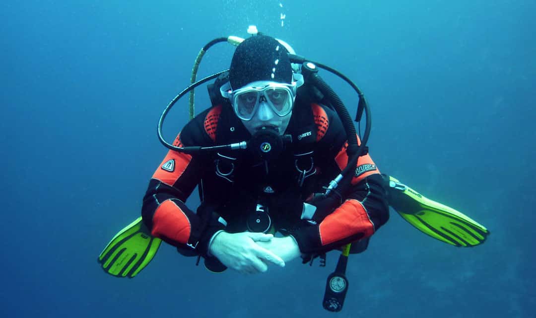 Person in scuba gear underwater